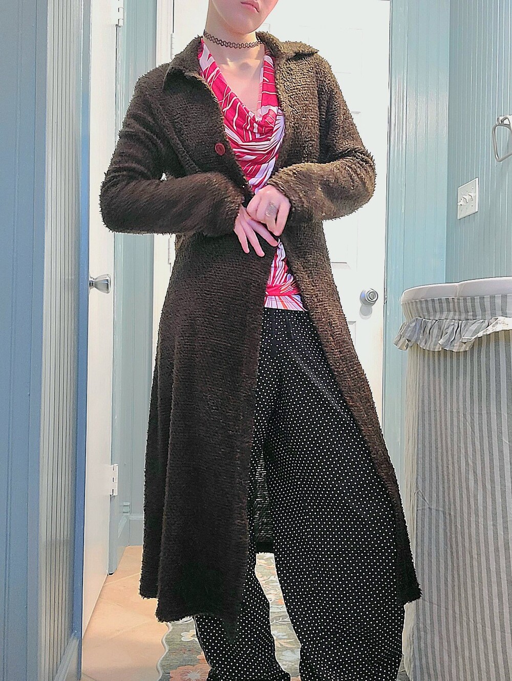 brown coat